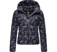 Kurze Winter Steppjacke mit Kapuze "Tiasa" Navy XS