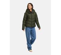 Kurze Winter Steppjacke "Yukanii XVI-1" Dark Olive XXXL