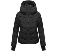 Winterjacke MARIKOO "Yukanii", Damen, Gr. XXL, schwarz, Obermaterial: 100% Polyester; Futter: 100% Polyester; Wattierung: 100% Polyester; Ärmelfutter: 100% Polyester, Jacken, Kurze Winterjacke mit lan