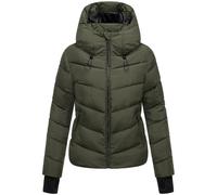 Kurze Winter Steppjacke "Yukanii XVI" Dark Olive M