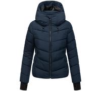 Marikoo Winterjacke Yukanii Damen gesteppt mit gefütterter Kapuze blau (navy) Gr. M