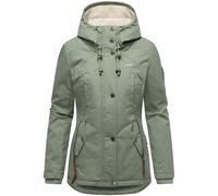 Kurzer Baumwoll-Wintermantel mit Kapuze "Bikoo" Smokey Mint XXL