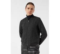 Kurzer Blouson mit dezentem Glitzergarn schwarz 34