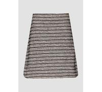 Kurzer Bouclé-Rock mit seitlichem Reißverschluss 38 schwarz 2154857.99X2.38