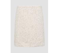 Kurzer Bouclé-Rock mit verdecktem Reißverschluss 40 Beige 2156612.8100.40