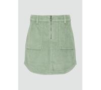 Kurzer Cordrock mit Reißverschluss 32 grün 2165489.7219.32