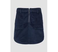 Kurzer Cordrock mit Reißverschluss 38 blau 2165489.5872.38