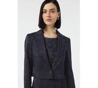 Kurzer Jacquard-Blazer blau 44