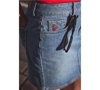 Jeansrock STREET ONE STUDIO, Damen, Gr. 36, light mid blau washed, Jeans, 98% Baumwolle, 2% Elasthan, unifarben, normal mini, Röcke Jeansrock, aus Baumwolle mit Stretchanteil (61559233-36) light mid b