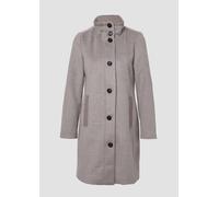 Kurzer Mantel aus Wollmix mit Knopfleiste 42 grau 2166596.96W7.42