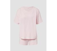 Kurzer Pyjama aus Baumwollmix mit Frontprint 32/34 Rosa 6010606.784.32_34