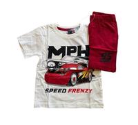 Kurzer Pyjama für Jungen "Cars" | Disney | weiß-blau oder weiß-rot | Größen 98-128