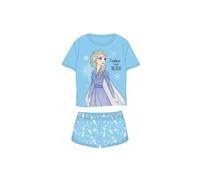 Kurzer Pyjama für Mädchen | Frozen, "Elsa" | Disney | Orange & Blau | blau,92
