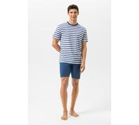 Kurzer Pyjama Serie Sky Stripes Hague Blue blau M