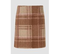 Kurzer Rock aus Wollmix 46 braun|mehrfarbig 2172939.84N1.46