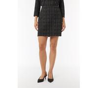 Kurzer Rock in Bouclé Jersey schwarz 32