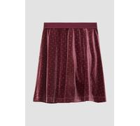 Kurzer Samt-Rock mit Glitzersteinen 146/152 rot 2173613.4917.146_152