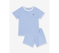 Kurzer Schlafanzug aus Baumwolle Kinder PETIT BATEAU blau Gr. 98/104