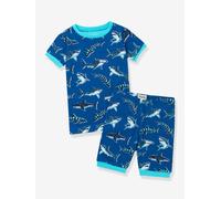 Kurzer Schlafanzug Haie Jungen Hatley Bio-Baumwolle blau Gr. 140