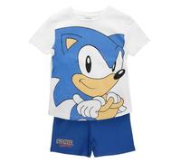 Kurzer Schlafanzug Sonic für Jungen und Mädchen, für den Sommer, kurzer Pyjama Sonic zweiteilig, akustisch, 8 Jahre