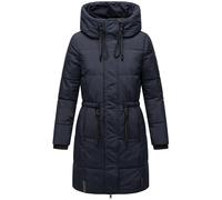 Navahoo Damen Wintermantel kurzer Steppmantel mit Kapuze Zuckertatze XIV Navy Gr. XS