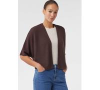 Kurzer Strickcardigan aus Viskosemix mit Fledermausärmeln braun 34