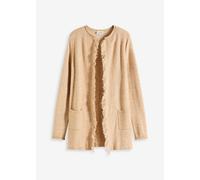 Kurzer Strickmantel mit Pailetten und Glanzgarn 40/42 (M)