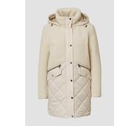 Kurzer Teddymantel im Fabricmix 46 Beige 2166586.8001.46