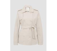 Kurzer Trenchcoat aus Baumwolle mit Gürtel XXL grau 2159450.9042.XXL