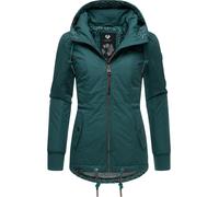 Kurzer Wasserdichter Wintermantel mit Kapuze "YM-Danka" Dark Green022 S