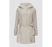 Kurzer Wollmantel mit Bindegürtel 48 creme 2151244.03W8.48