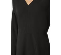 Kurzes Crêpe-Kleid mit Fledermausarm schwarz 44