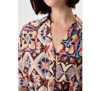 Kurzes Hemdblusenkleid mit All-over-Print orange|mehrfarbig 42