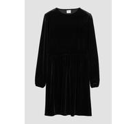 Kurzes Kleid aus Glitter-Samt 176 schwarz 2156644.9999.176