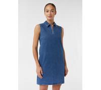 Kurzes Kleid aus Heavy Denim mit Hemdkragen blau 44