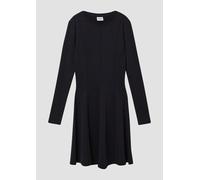 Kurzes Kleid aus Rippware mit Teilungsnähten 134 schwarz 2169212.9999.134