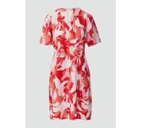 Kurzes Kleid aus Viskosemix mit Puffärmeln 48 rot 2163713.30A1.48