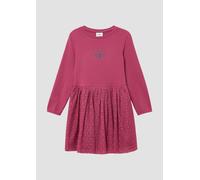 Kurzes Kleid mit Mesh-Rock und Glitzerprint 110 Rosa 2169476.4465.110