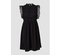QS Kurzes Kleid mit Spitzenoberteil schwarz 36