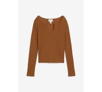 Kurzes Rippshirt mit reiner Bio-Baumwolle 36/38 (S)