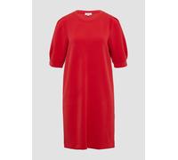 s.Oliver RED LABEL Regular Fit Scuba-Kleid mit Puffärmeln in Rot, Größe 48