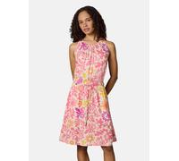 Blusenkleid RAGWEAR "Sanai Print YOUMODO", Damen, Gr. XS (34), Normalgrößen, pink, Material: 100% Viskose, tailliert ca. Mitte Oberschenkel, Neckholder, Ärmel ohne Ärmelschlitz normaler Saum, Kleider