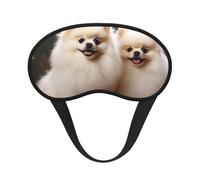 Kurzhaarige Zwergspitz-Schlafmaske für Seitenschläfer, lichtblockierende Nachtmasken zum Schlafen, Augenmaske für Damen und Herren, Augenabdeckung, weicher, bequemer Augenschatten für Reisen