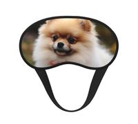 Kurzhaarige Zwergspitz-Schlafmaske für Seitenschläfer, Verdunkelungs-Augenmaske für Damen und Herren, Nulldruck-Schlafmasken, weiche, atmungsaktive Augenabdeckung, bequeme Augenbinde, Lidschatten für