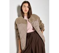Kurzjacke APRICOT "Gesteppte Jacke", Damen, Gr. 16, grau (braun), gewebt, Obermaterial: 100% Polyester PES., uni, Jacken Kurzjacke, Einfarbig (51554211-42) braun