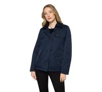 Kurzjacke BETTY BARCLAY "Damen mit Kragen", Damen, Gr. 40, dunkelblau, Obermaterial: 60% Polyester, 40% Polyamid. Futter: 100% Polyester, ausgestellt, Jacken Kurzjacke (85658644-40) dunkelblau