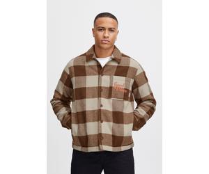 Kurzjacke BLEND "BHOuterwear", Herren, Gr. M, schwarz earth, 100% Polyester, kariert, regular fit normal, Jacken Kurzjacke, Stilvolle Übergangsjacke (30972028-M) schwarz earth