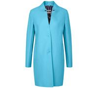 Kurzjacke BUGATTI, Damen, Gr. 44, blau (hellblau), 100% Wolle, unifarben, regular fit, normaler Saum, Jacken Kurzjacke, aus Sommerwolle (78469129-44)