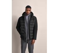 Kurzjacke BUGATTI, Herren, Gr. 56, schwarz, 77% Polyamid, 23% Elasthan, unifarben, slim fit, normaler Saum, Jacken Kurzjacke, mit Stretchfunktion (57174840-56) schwarz