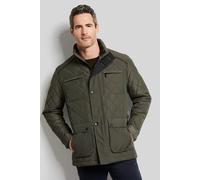 Kurzjacke BUGATTI, Herren, Gr. 58, grün (oliv), 100% Polyester, unifarben, regular fit, Manschette, Jacken Kurzjacke, im Rautenstepp (54567752-58) oliv